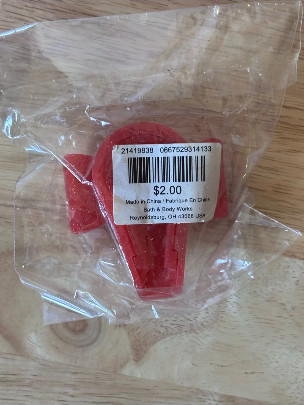 Bath & Body Works Vintage Red Bow Soap Topper, NWT